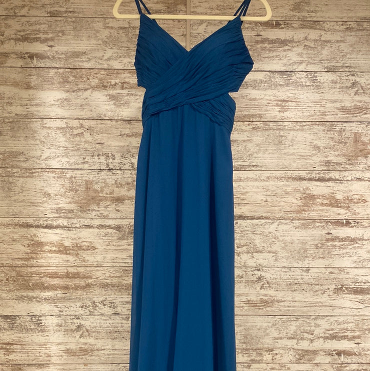 TEAL LONG EVENING GOWN