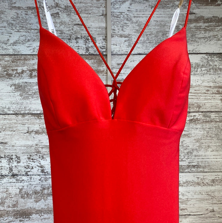 RED LONG EVENING GOWN