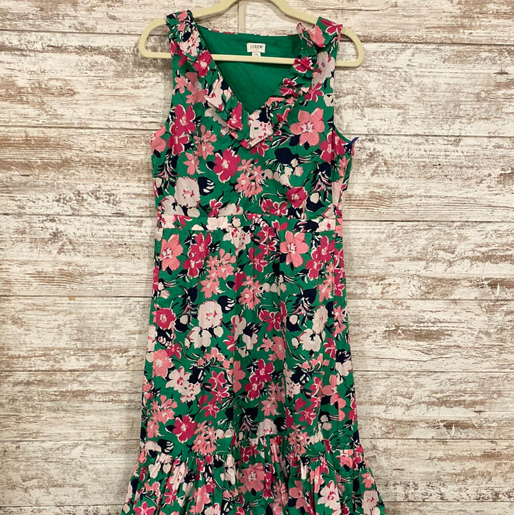 GREEN/FLORAL MAXI DRESS