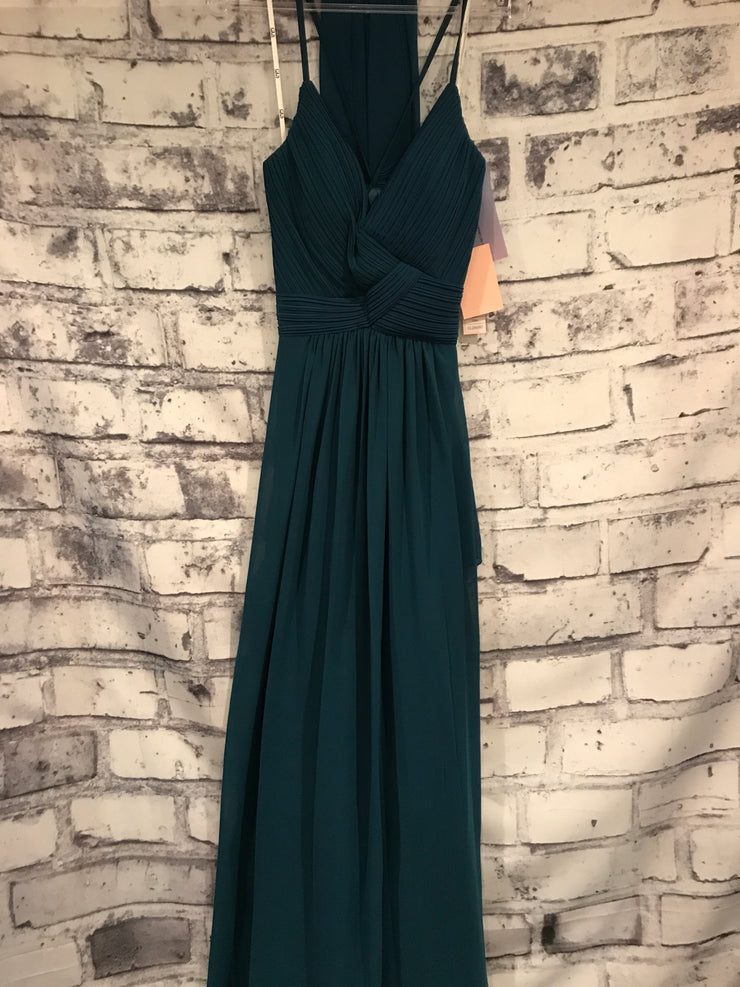 TEAL LONG EVENING GOWN (NEW)