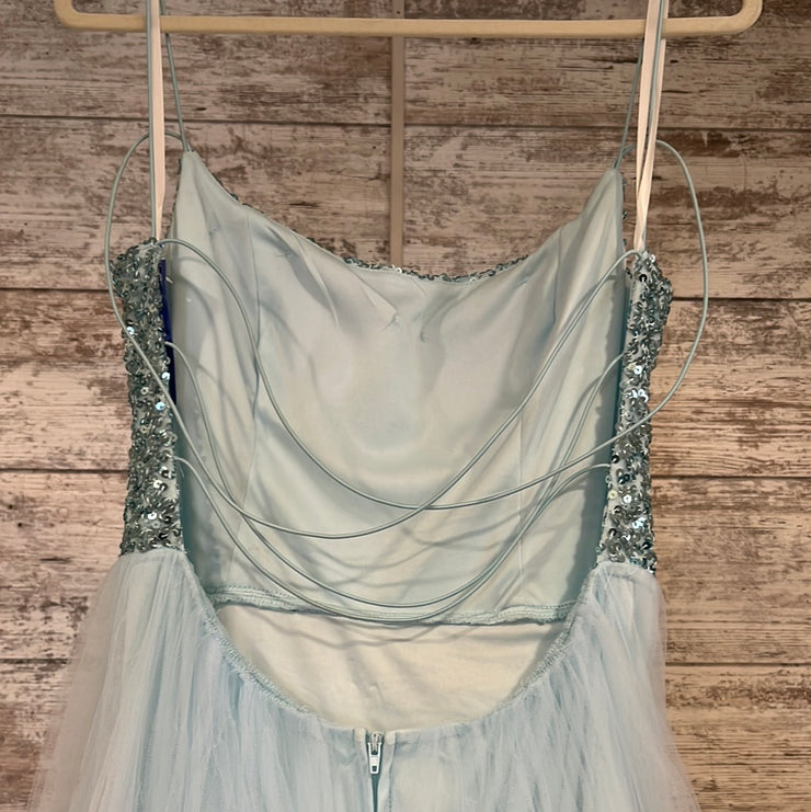 BLUE A LINE GOWN (NEW)