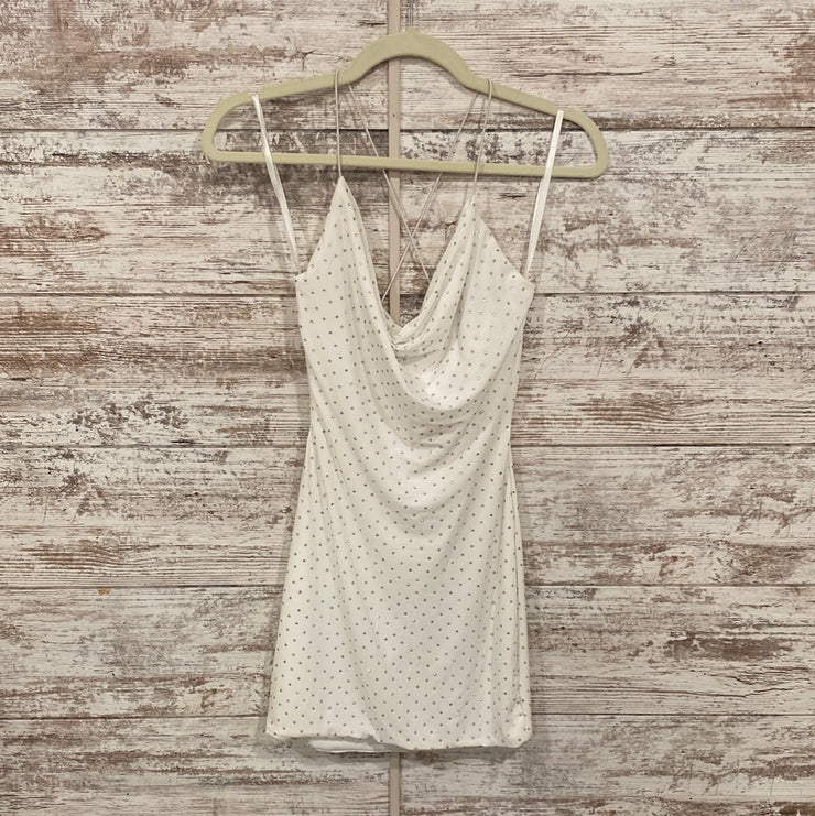 WHITE SEQIN SHORT DRESS (NEW)