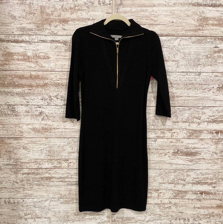 BLACK SWEATER DRESS