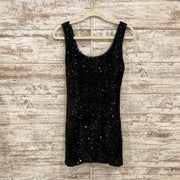 BLACK SEQUIN SHORT DRESS (NEW)