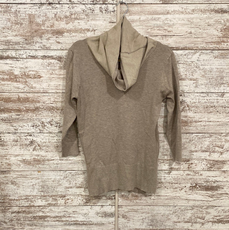 TAN COWL NECK TOP