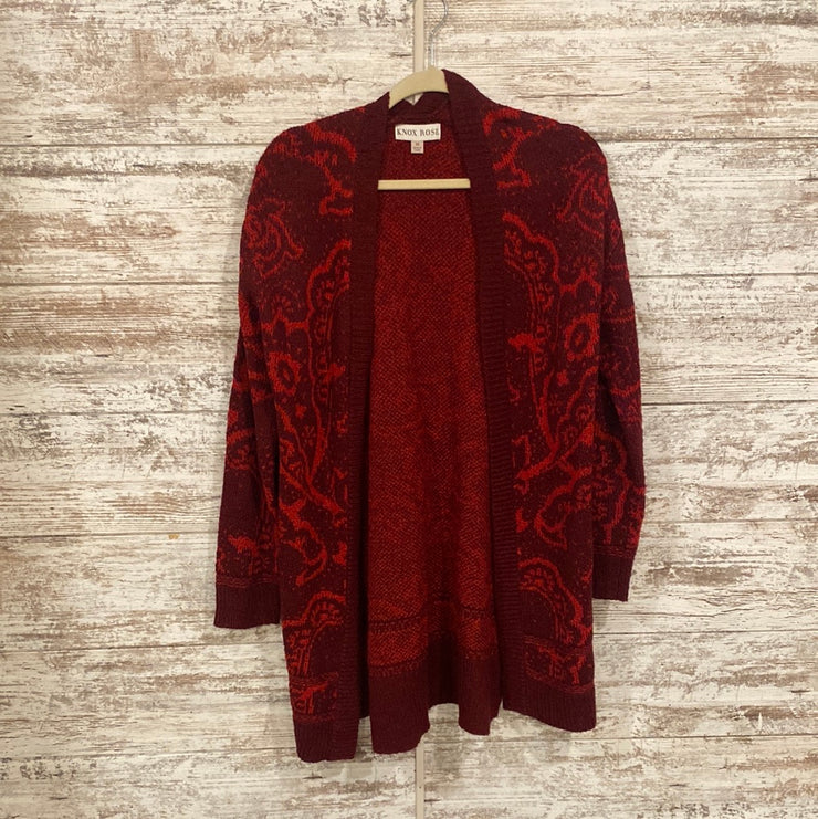 BURGUNDY/RED LONG SWEATER