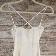 WHITE LONG EVENING GOWN