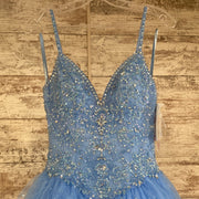 BLUE PRINCESS GOWN (NEW) $950