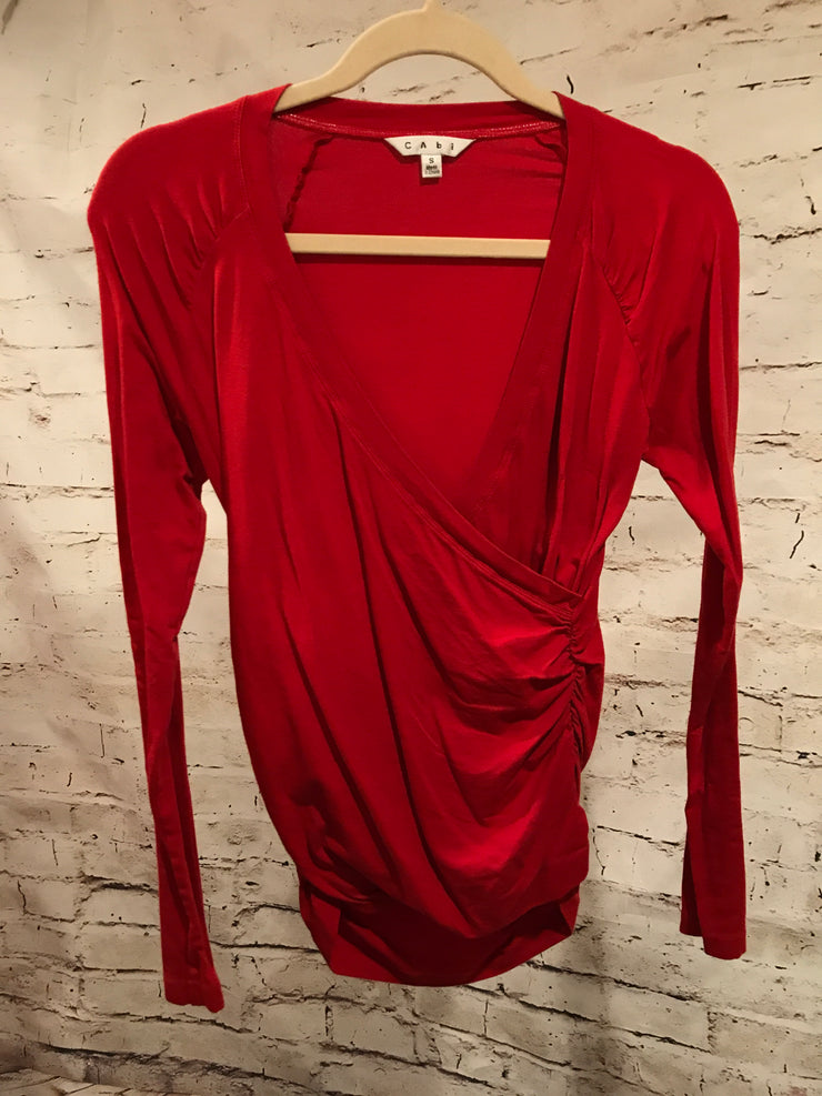 RED LONG SLEEVE TOP