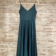 GREEN A LINE GOWN