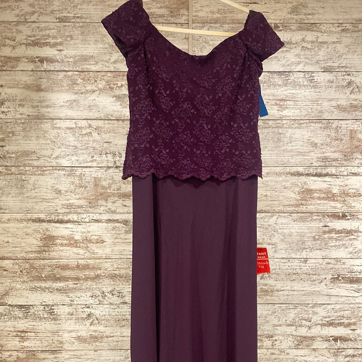 PURPLE LONG EVENING GOWN (NEW)