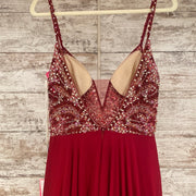 BURGUNDY LONG DRESS (NEW)