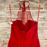 RED A LINE GOWN