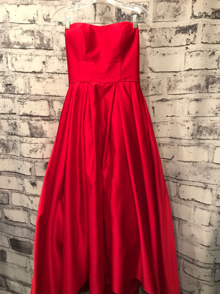 RED TAFETTA PRINCESS GOWN