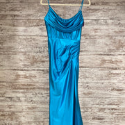 TURQUOISE LONG EVENING GOWN