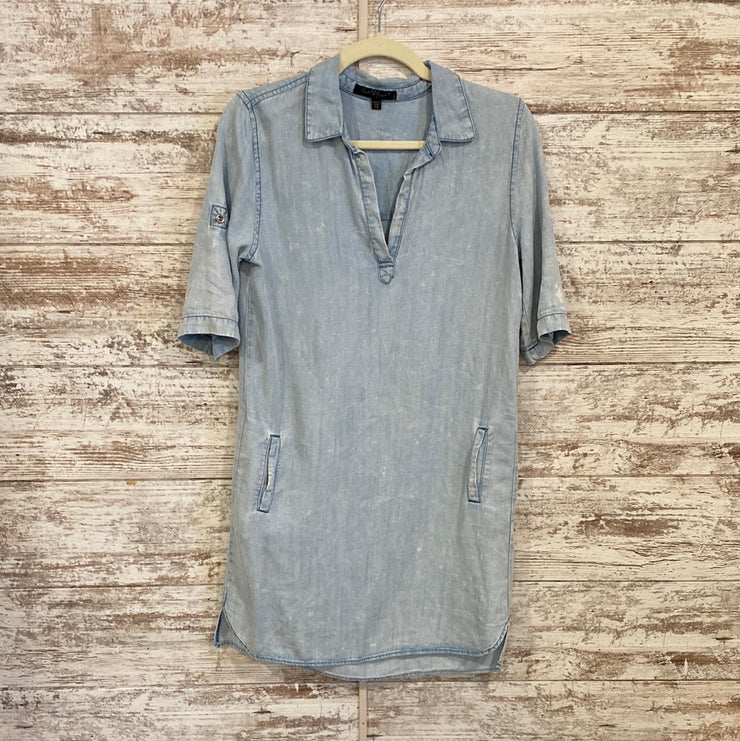 BLUE DENIM SHORT DRESS