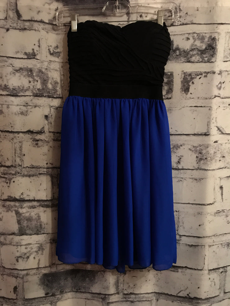 BLACK/BLUE SHORT DRESS