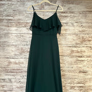 GREEN LONG EVENING GOWN