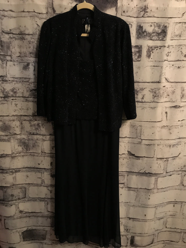 NAVY 2 PC LONG DRESS