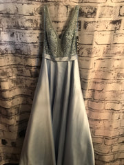 BLUE A LINE GOWN (NEW)