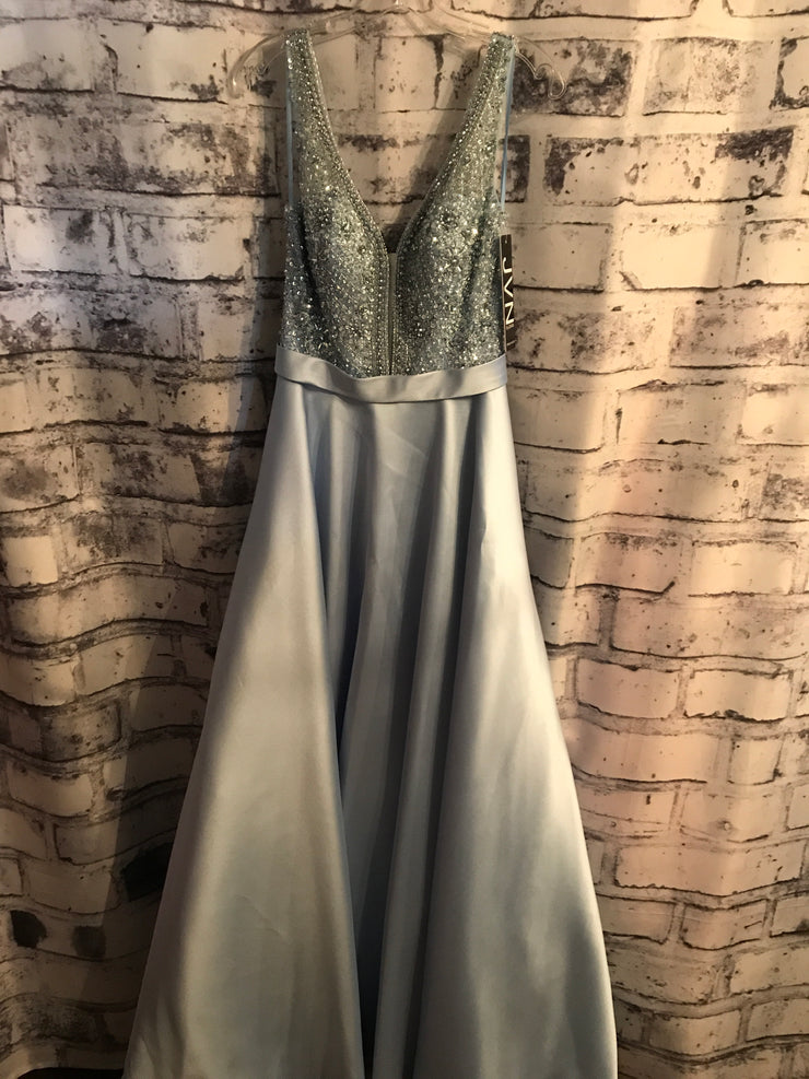 BLUE A LINE GOWN (NEW)