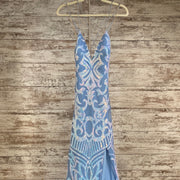 BLUE/PINK SEQUIN LONG DRESS