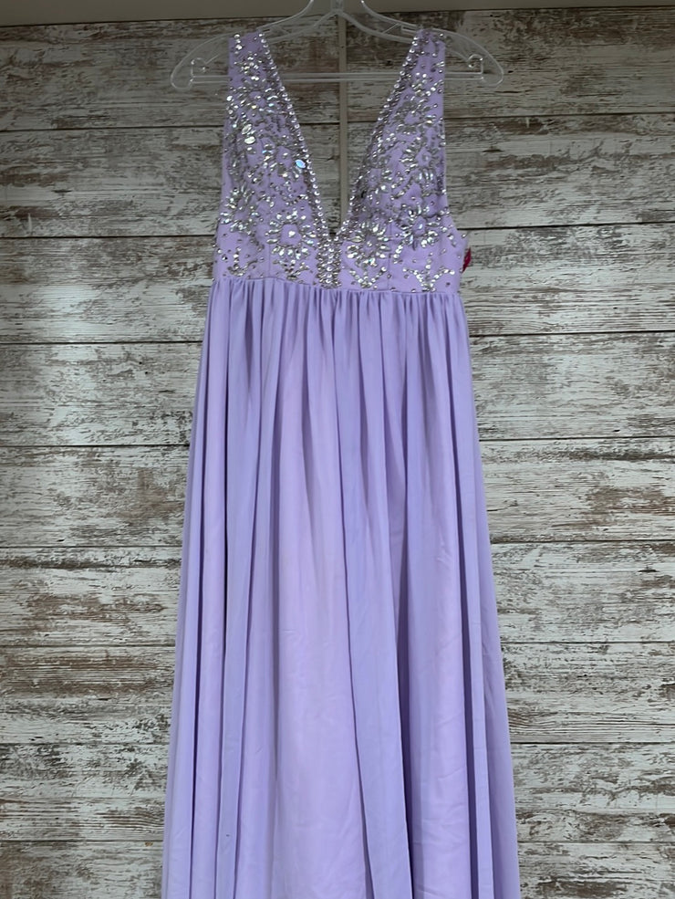 LAVENDER LONG EVENING GOWN