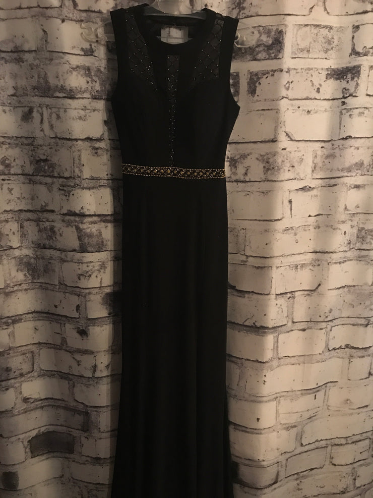 BLACK LONG EVENING GOWN (NEW)