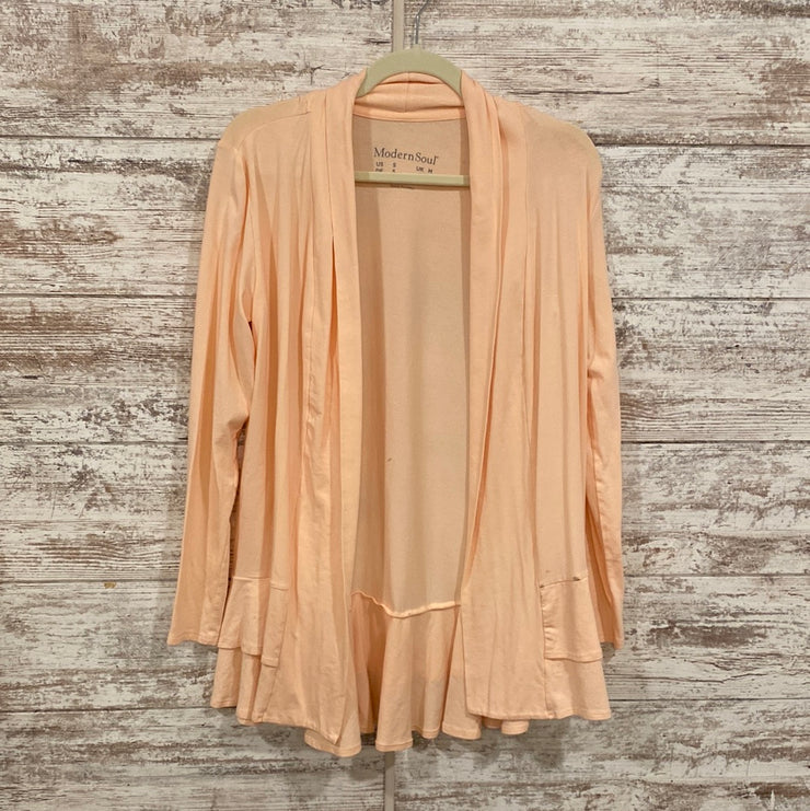 PEACH OPEN CARDIGAN