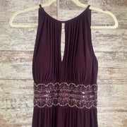PURPLE LONG EVENING GOWN