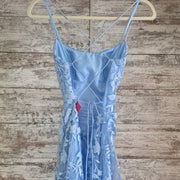 BLUE/FLORAL MERMAID GOWN