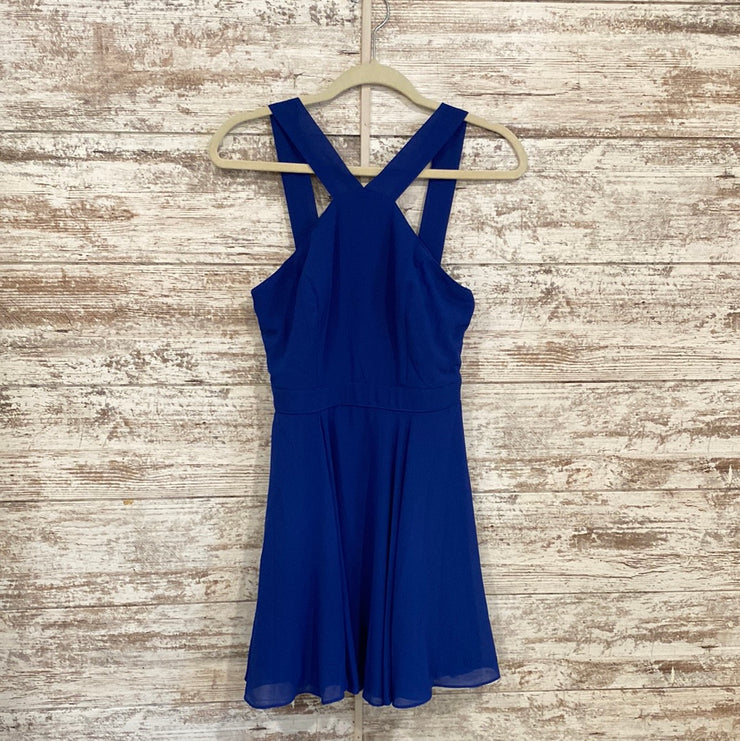 ROYAL BLUE SHORT DRESS