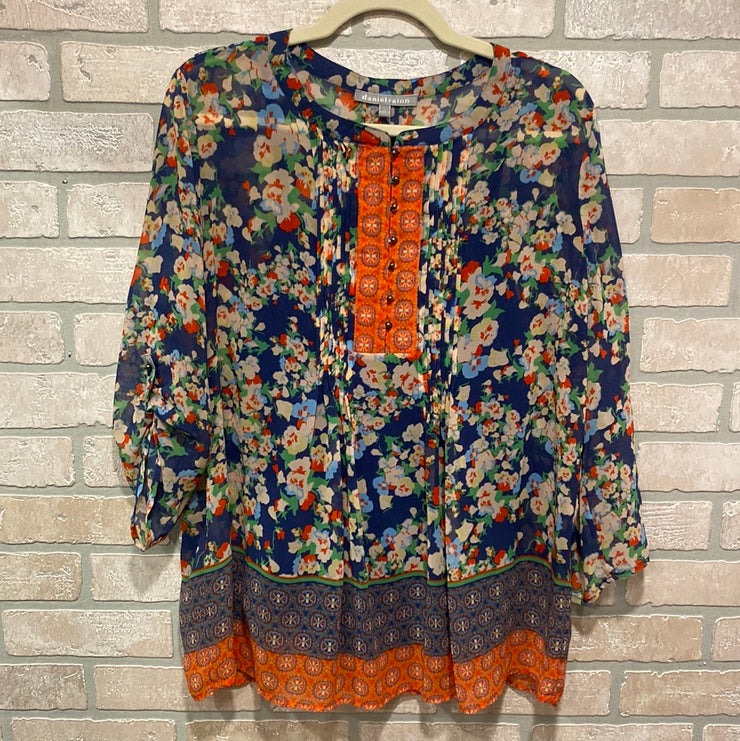 BLUE/COLORFUL 2 PC. TOP