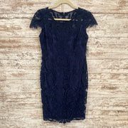 NAVY LACE SHORT DRESS (NEW)