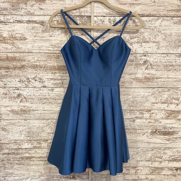BLUE SHORT DRESS