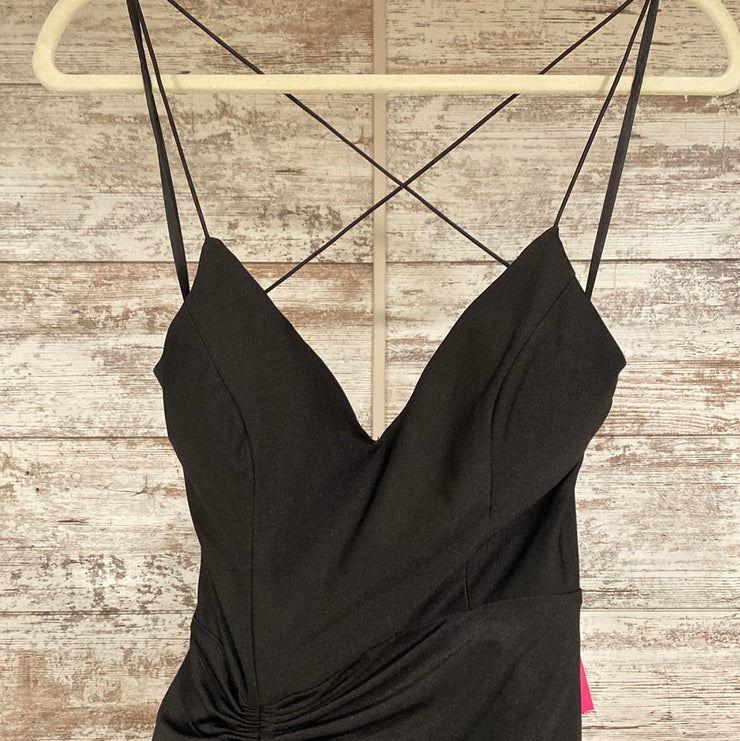 BLACK LONG EVENING GOWN