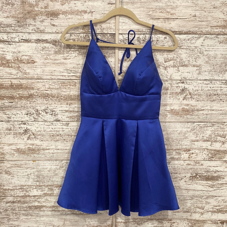 ROYAL BLUE SHORT DRESS