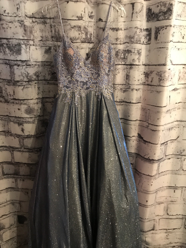 BLUE A LINE GOWN (NEW)