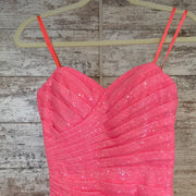 PINK SPARKLY LONG DRESS