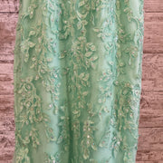 GREEN/FLORAL MERMAID GOWN