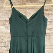 GREEN LONG EVENING GOWN