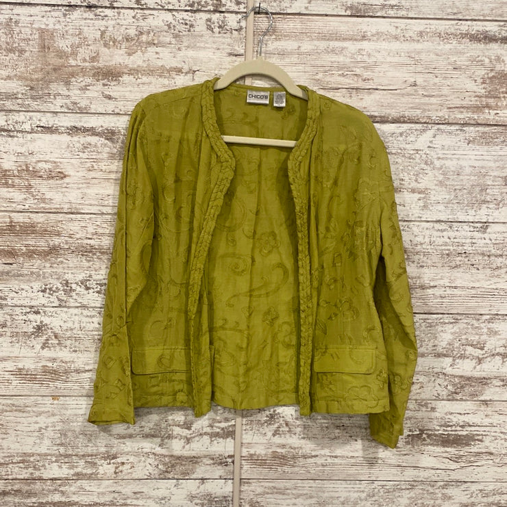 GREEN OPEN JACKET $109