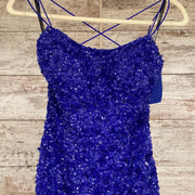 ROYAL BLUE FULL SEQUIN DRESS