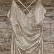 SILVER/GOLD LONG EVENING GOWN