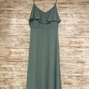 GREEN LONG EVENING GOWN