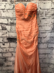 NEW CORAL LONG EVENING GOWN