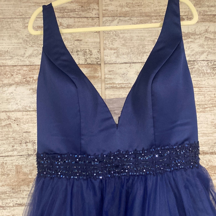 NAVY PRINCESS GOWN
