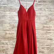 RED SPARKLY A LINE GOWN (NEW)