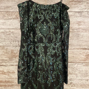 GREEN SEQUIN LONG GOWN (NEW)