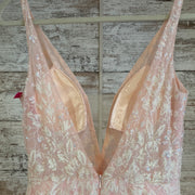 PINK SPARKLY A LINE GOWN